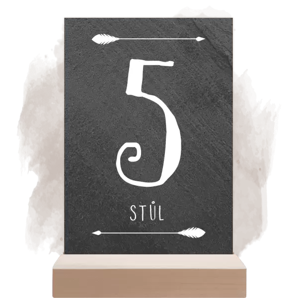 Kamenné číslo stolu KAMILA