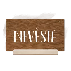 Dřevěná jmenovka KAMILA