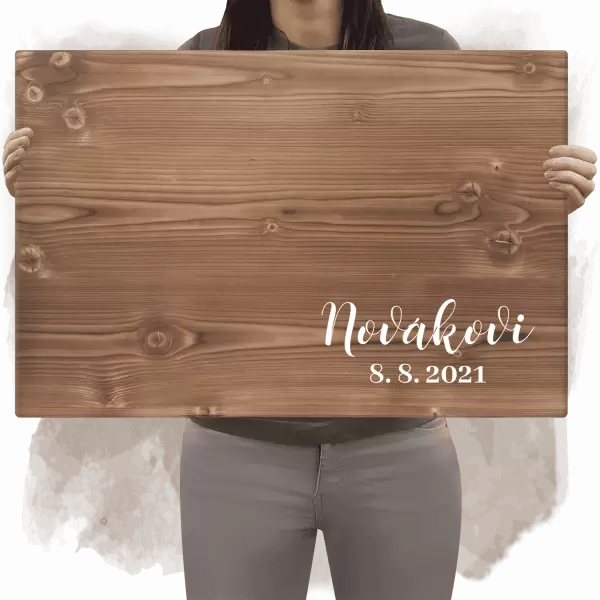 Dřevěná cedule na podpisy ANDREA