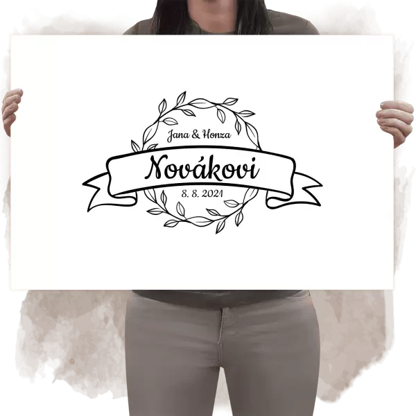 Dibond cedule na podpisy BLANKA