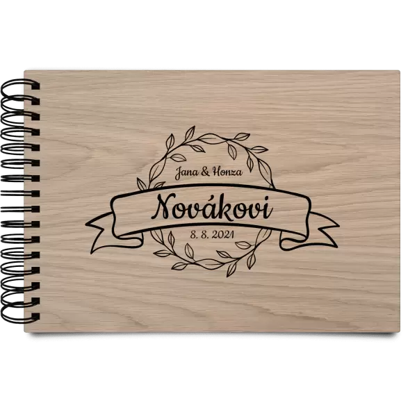 Dřevěné svatební album BLANKA