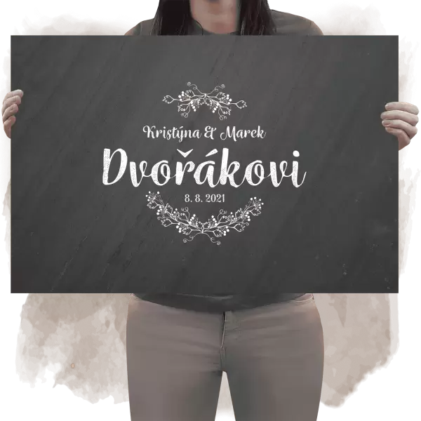 Kamenná cedule na podpisy DENISA