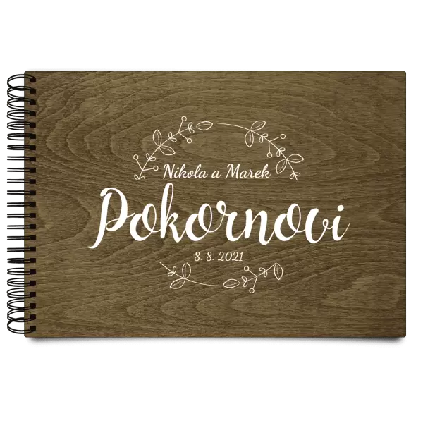 Dřevěné svatební album ERIKA