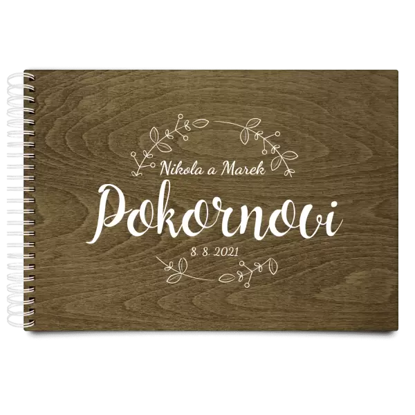 Dřevěné svatební album ERIKA