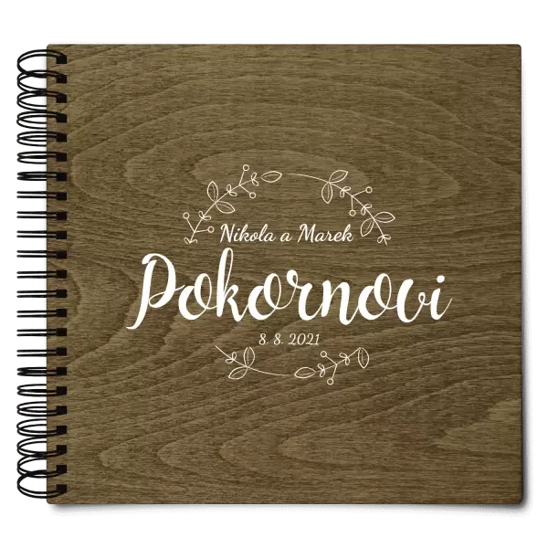 Dřevěné svatební album ERIKA