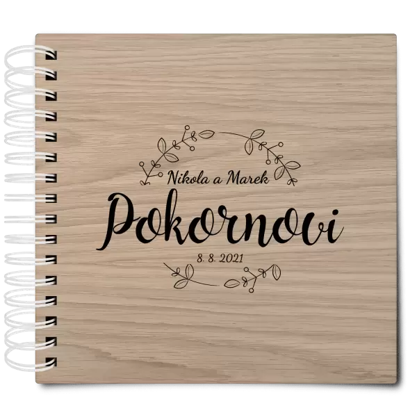 Dřevěné svatební album ERIKA
