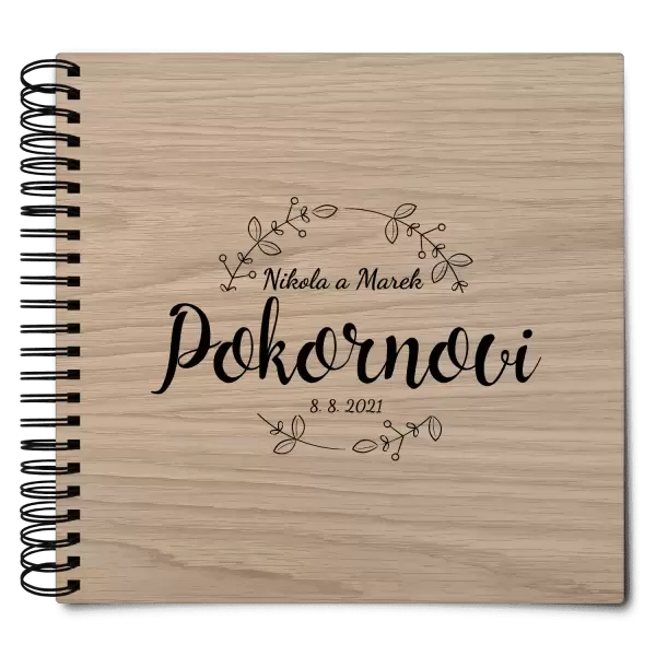 Dřevěné svatební album ERIKA