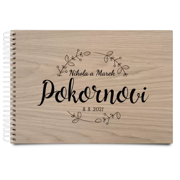 Dřevěné svatební album ERIKA