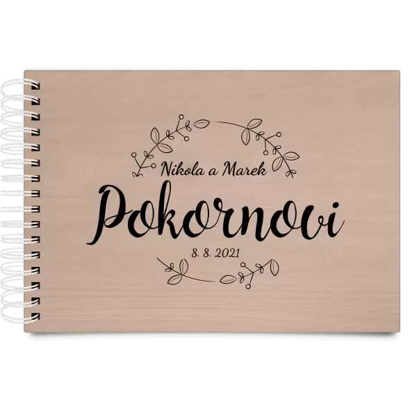 Dřevěné svatební album ERIKA