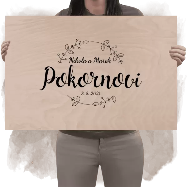 Překližková cedule na podpisy ERIKA