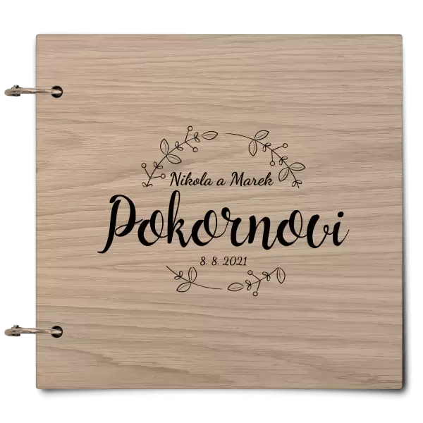 Dřevěné svatební album ERIKA