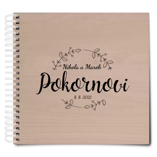 Dřevěné svatební album ERIKA
