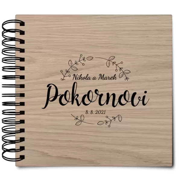Dřevěné svatební album ERIKA
