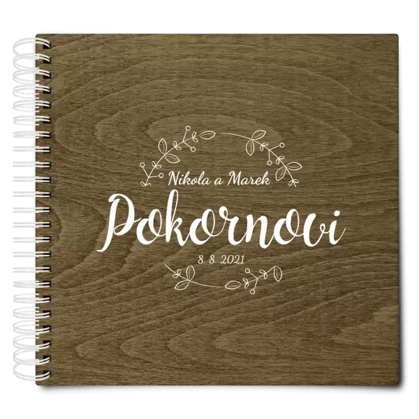 Dřevěné svatební album ERIKA