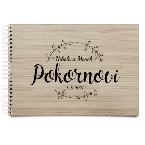 Dřevěné svatební album ERIKA
