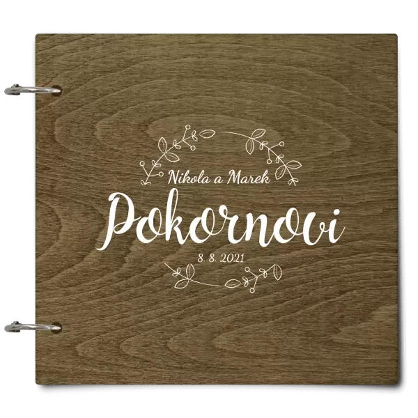 Dřevěné svatební album ERIKA