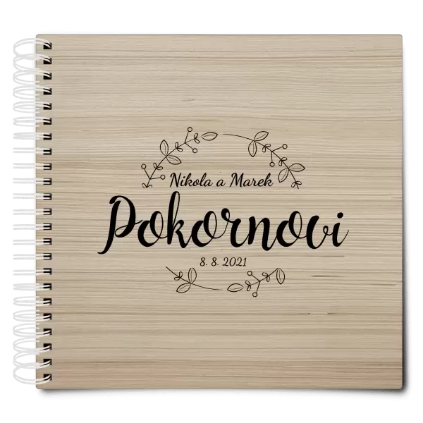 Dřevěné svatební album ERIKA