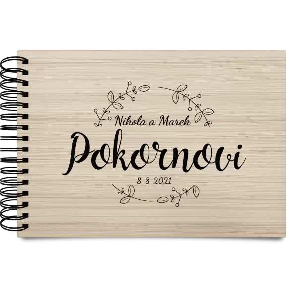Dřevěné svatební album ERIKA