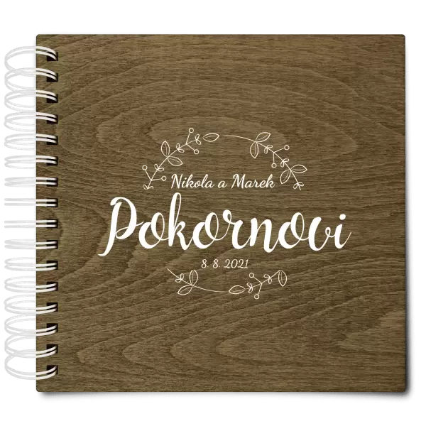 Dřevěné svatební album ERIKA