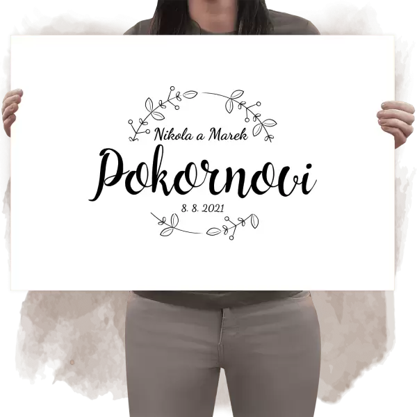 Dibond cedule na podpisy ERIKA