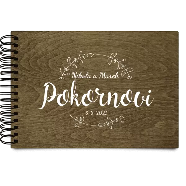 Dřevěné svatební album ERIKA