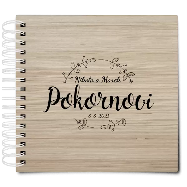 Dřevěné svatební album ERIKA