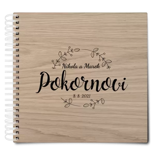 Dřevěné svatební album ERIKA