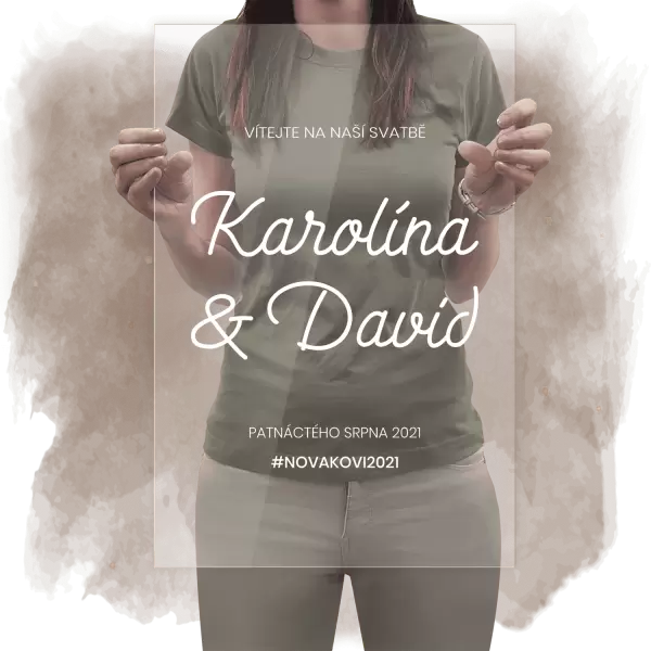 Plexi uvítací cedule KAROLINA