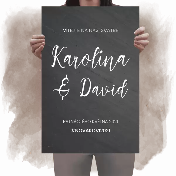 Kamenná uvítací cedule LEONA