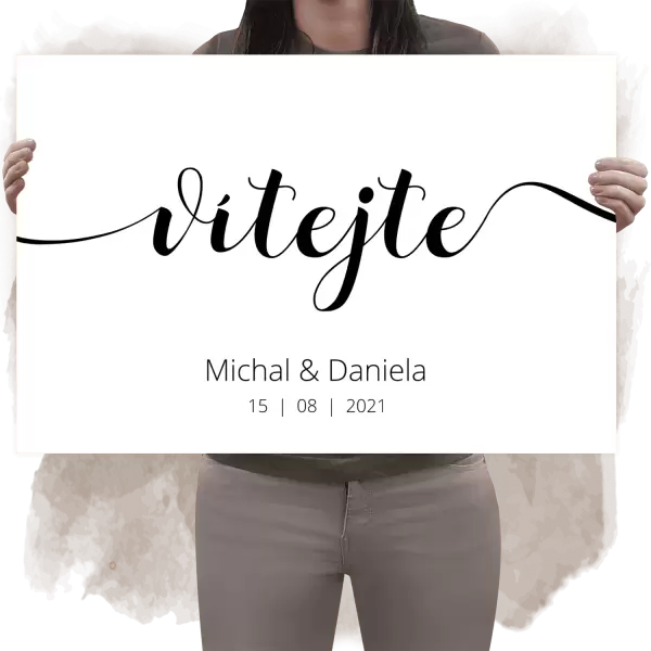 Dibond uvítací cedule NINA