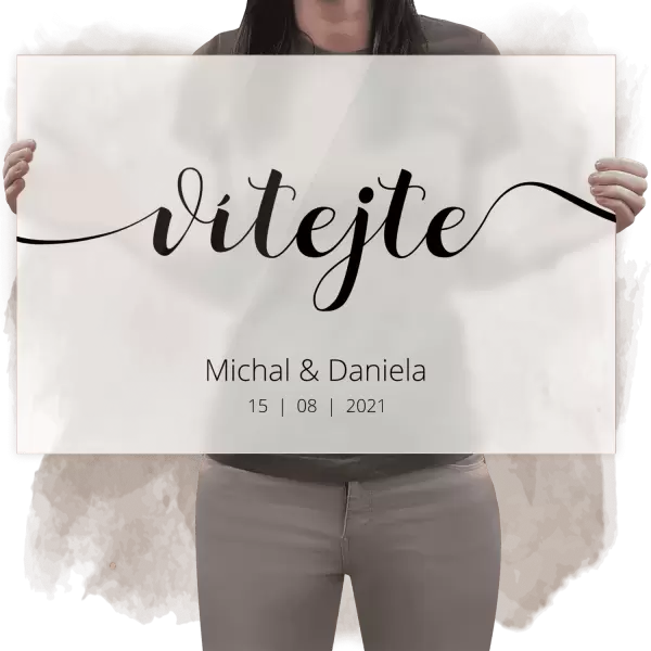 Plexi uvítací cedule NINA