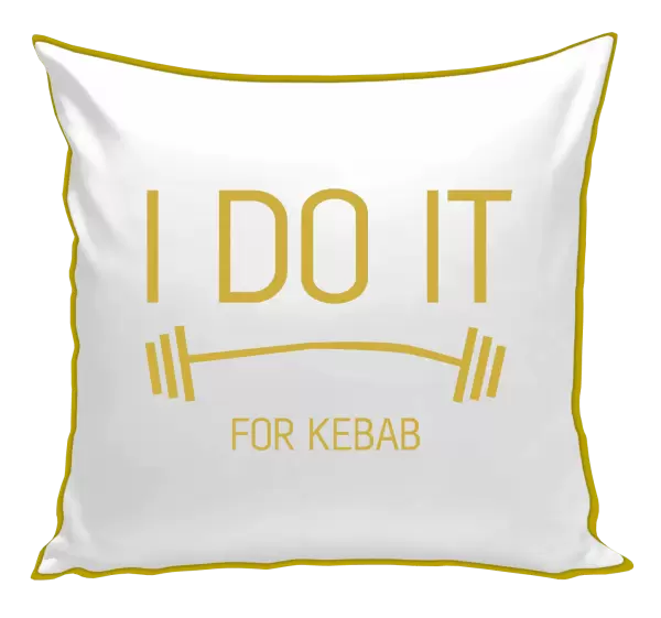 Polštář I do it for kebab