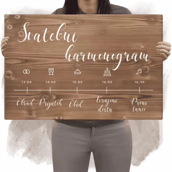 Dřevěný harmonogram AGNES