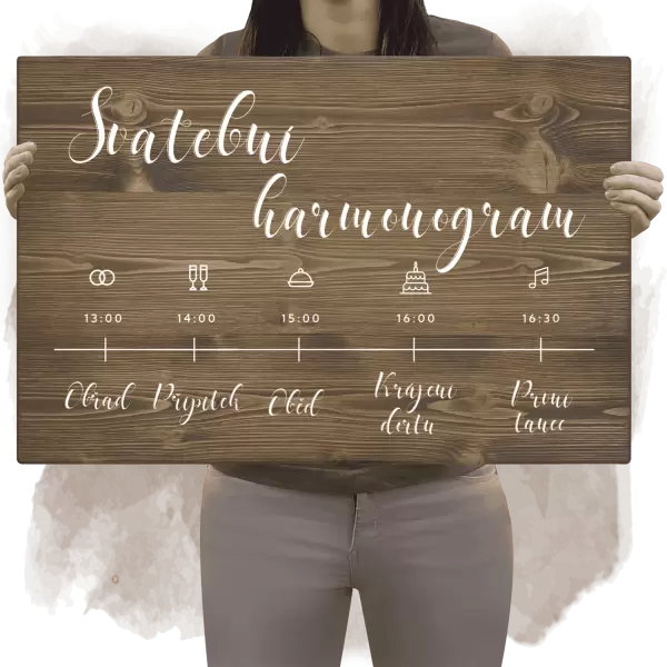 Dřevěný harmonogram AGNES