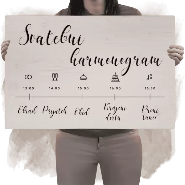 Dřevěný harmonogram AGNES