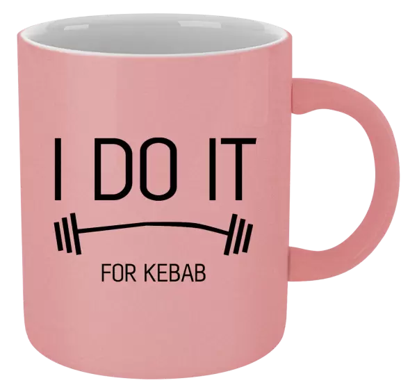 Metalický hrnek I do it for kebab