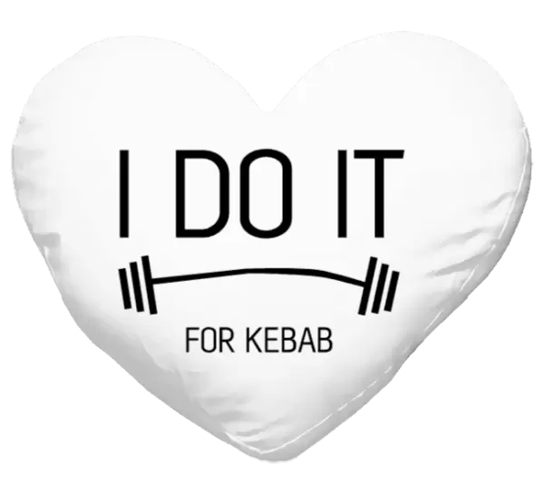 Polštář I do it for kebab