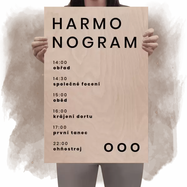 Překližkový harmonogram HELENA