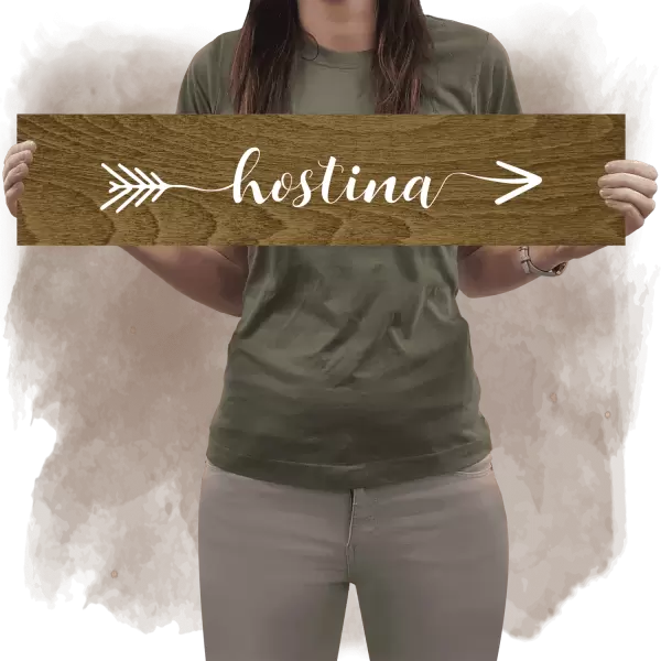 Překližková směrovka HOSTINA vpravo