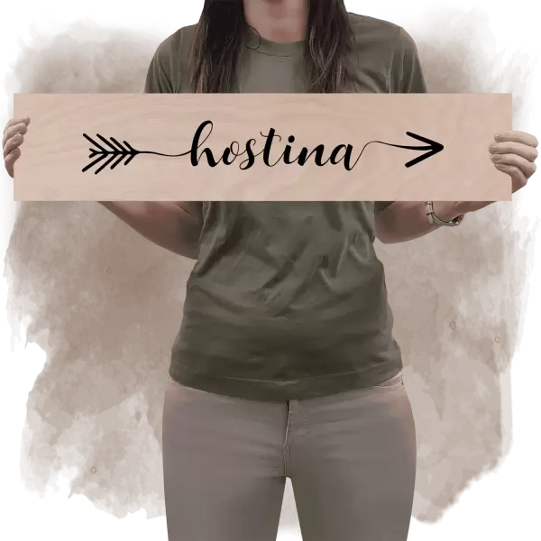 Překližková směrovka HOSTINA vpravo