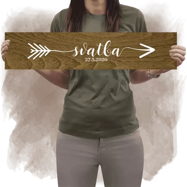 Překližková směrovka SVATBA