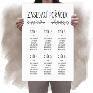 Plexi zasedací pořádek ELENA