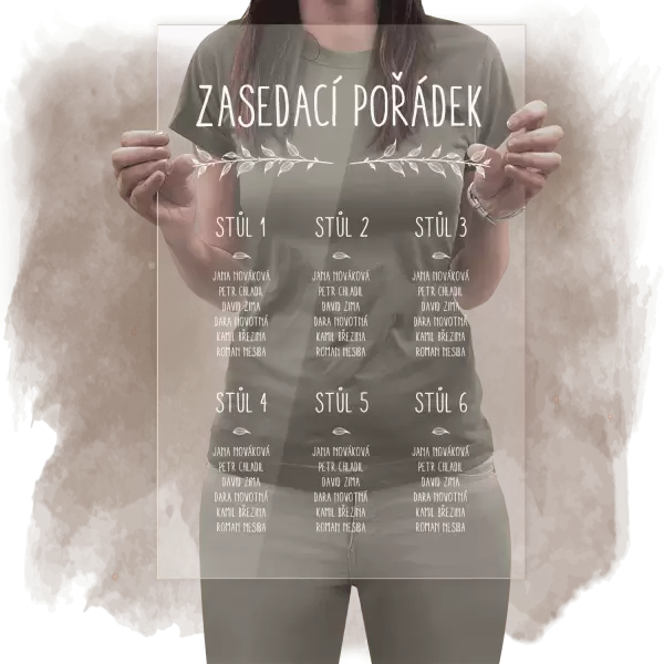 Plexi zasedací pořádek ELENA