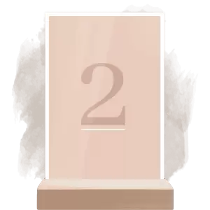 Plexi číslo stolu LADA