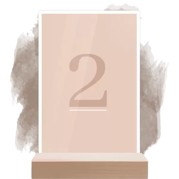 Plexi číslo stolu LADA