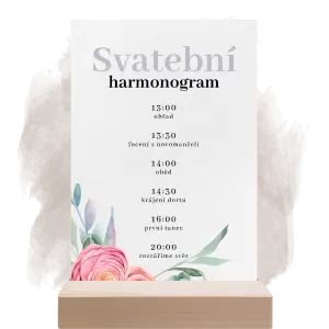 Papírový harmonogram MARIE