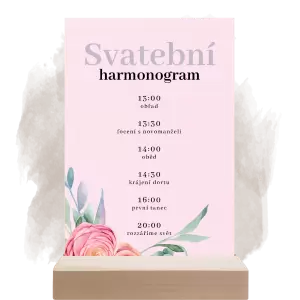 Papírový harmonogram MARIE