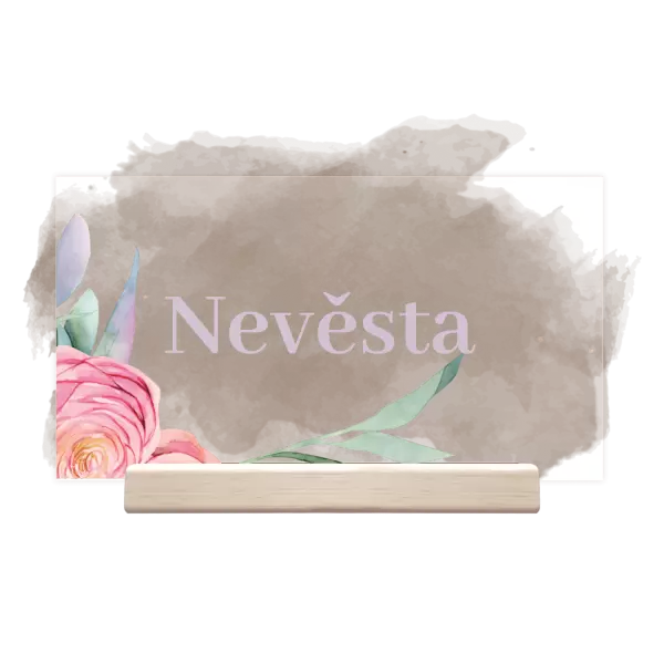 Plexi jmenovka MARIE