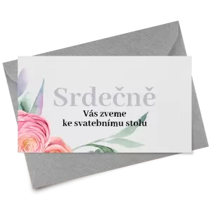 Papírová pozvánka MARIE