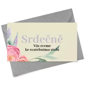 Papírová pozvánka MARIE